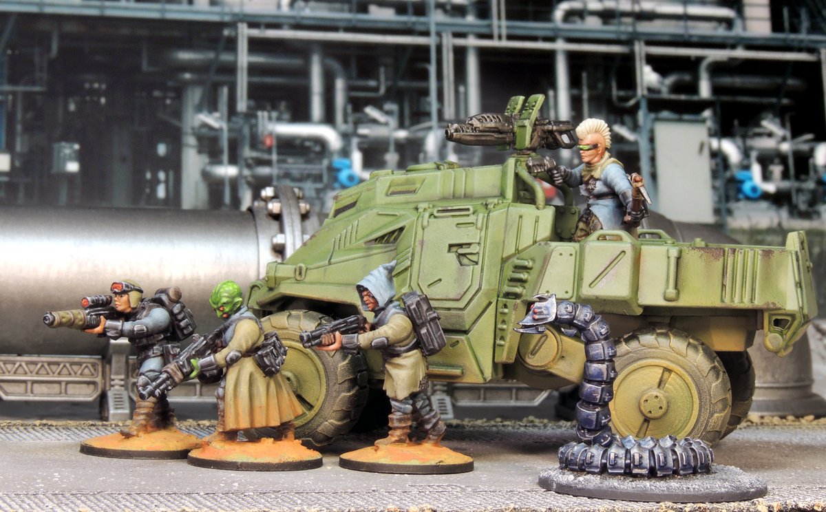 OspreyGames's tweet photo. 🪖 Gear up!
Stargrave: Acceptable Losses is the first military-focused supplement for Stargrave, featuring rules for vehicles and a host of new solo and cooperative scenarios.
✏️ Joseph A. McCullough
🎨 Biagio D'Alessandro
Nov 17 (US) / 19 (UK)
#Stargrave #Skirmish #SciFi https://t.co/E43k6VpCv1