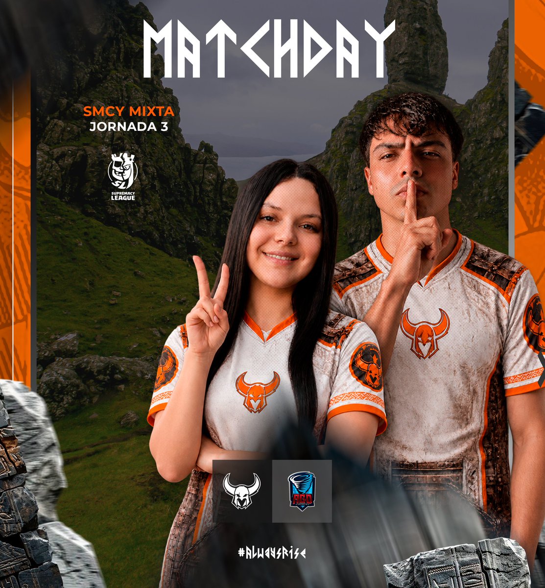 TeamVikings_CR's tweet photo. #GoVk | ¡MATCH DAY! ⚔
🏆 | @CR_Supremacy (Mixed)
🧩 | Jornada #3
🆚 | @AGD_eSports 🇲🇽
⏰ | 16:00 🇲🇽
📺 | https://t.co/wzMg6Mztxq
🎙️ | @Recameca
#AlwaysRise #MixedEdition #Season2 https://t.co/bF6kDHRvyX