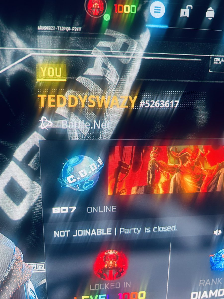 SwazyTeddy's tweet photo. So with cod if u get shadow ban there’s nothing u can do if u not a Big streamer u just have to wait it out the ricochet post just confirmed it had my same account for 9+ years never cheated or 2box never used another account @RavenSoftware @CallofDutyCM @CallofDuty @Activision https://t.co/Yy5jL0KL0f