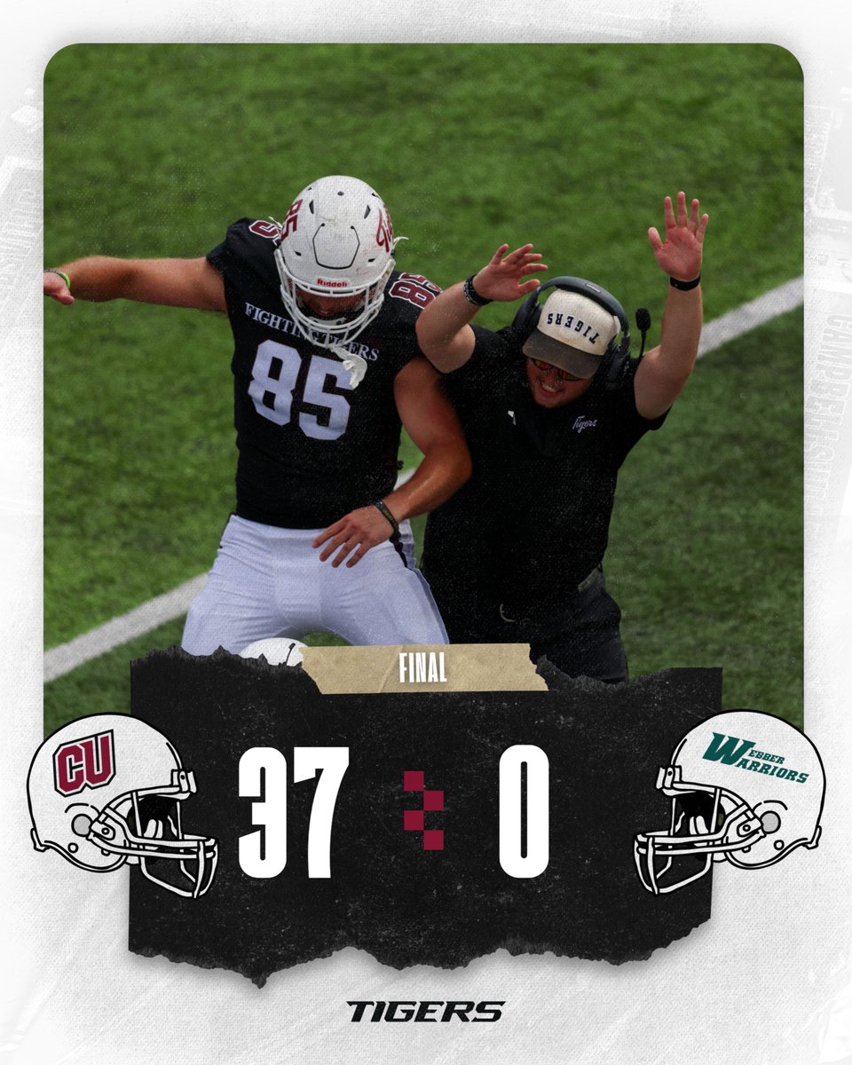 CvilleTigersFB's tweet photo. FINAL | The Tigers defeat the Warriors in a 37-0 shutout for another victory! https://t.co/VF5p1VCt6j