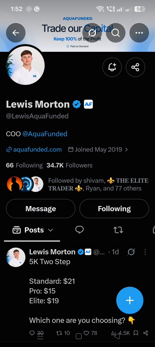 stocksarena45's tweet photo. @Mz9th @AquaFunded @Aqua_Futures @LewisAquaFunded @Aleeyu_fx @justmendex @_Ibrahieim @Danhajiya_FX @MX5R_ Wow its a great opportunity for traders who don't have capital let's pray for the best ✅ 
All task completed ✅
Let go👍

@Apngs__08667 
@sahilrai45 
@yogendra4510 https://t.co/dBAwXDwnG1