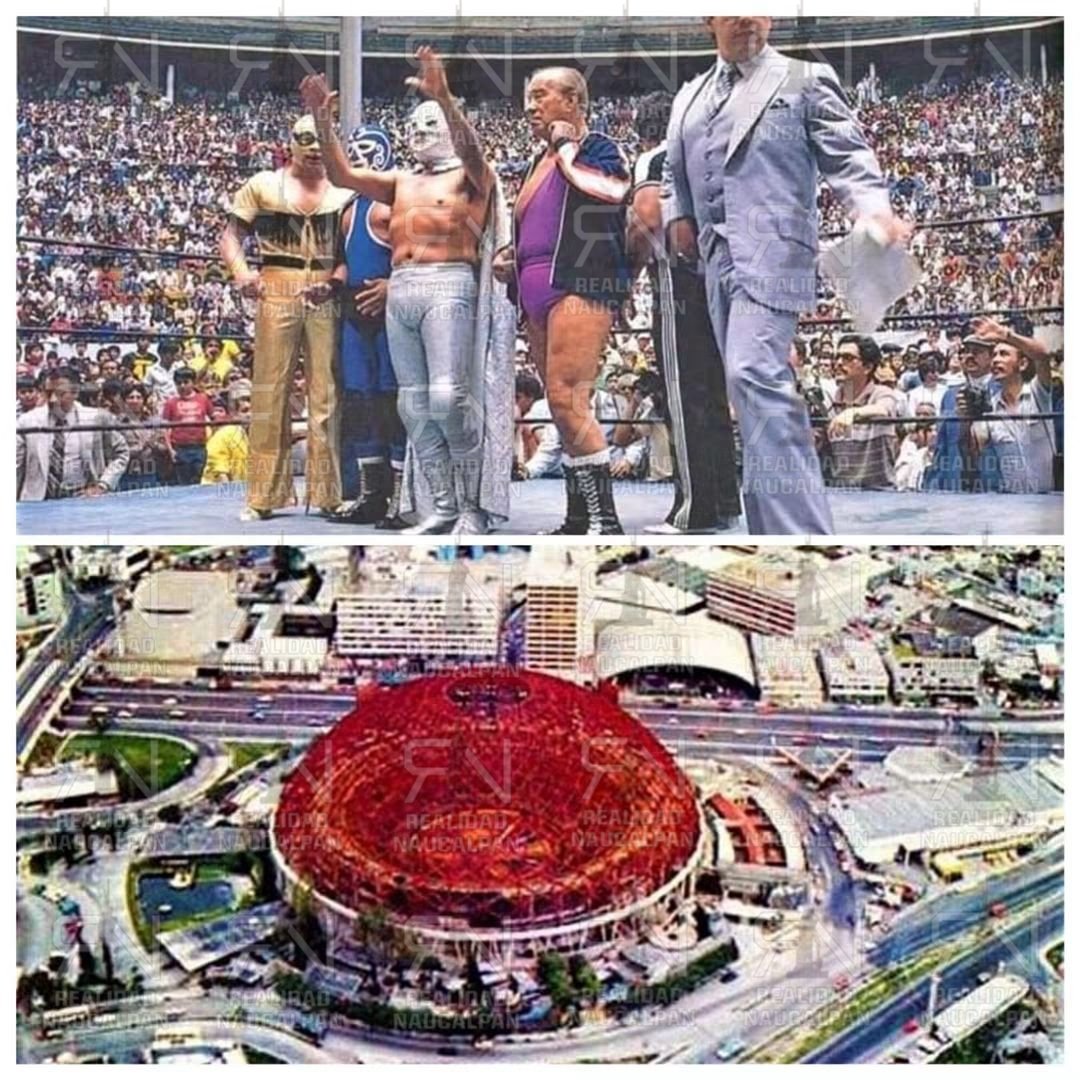 RealidadNaucal2's tweet photo. #UnDíaComoHoy,12 de septiembre de 1982,“#ElSanto”se despedía de los cuadriláteros en el extinto #Toreo de #CuatroCaminos, #Naucalpan
Miles de aficionados abarrotaron la arena para despedir al “Enmascarado de Plata”,acompañado por Gory Guerrero,Huracán Ramírez y El Solitario. 🇲🇽 https://t.co/yfgjGXtVPm