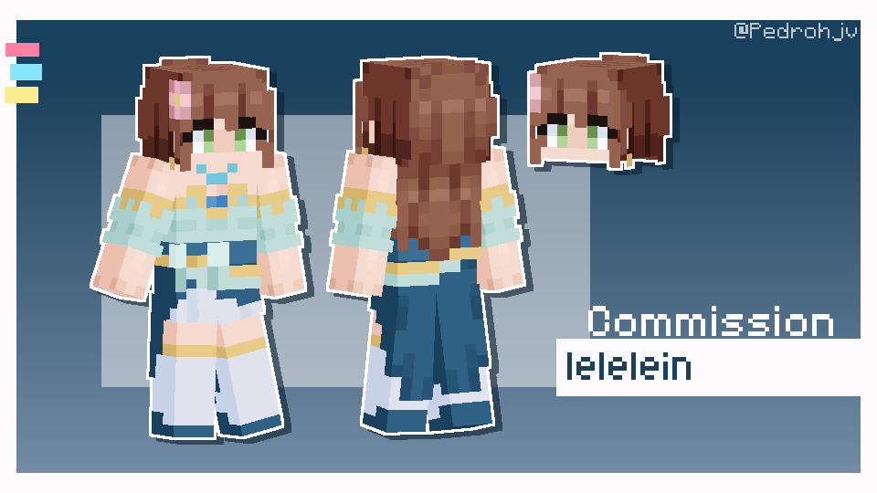 Pedrohjv's tweet photo. ✨Minecraft Skin commission I did for @Lelelein22 ✨

Thanks so much for the #VGenComm ! 
#minecraft #minecraftskin https://t.co/jAOnJweRjn