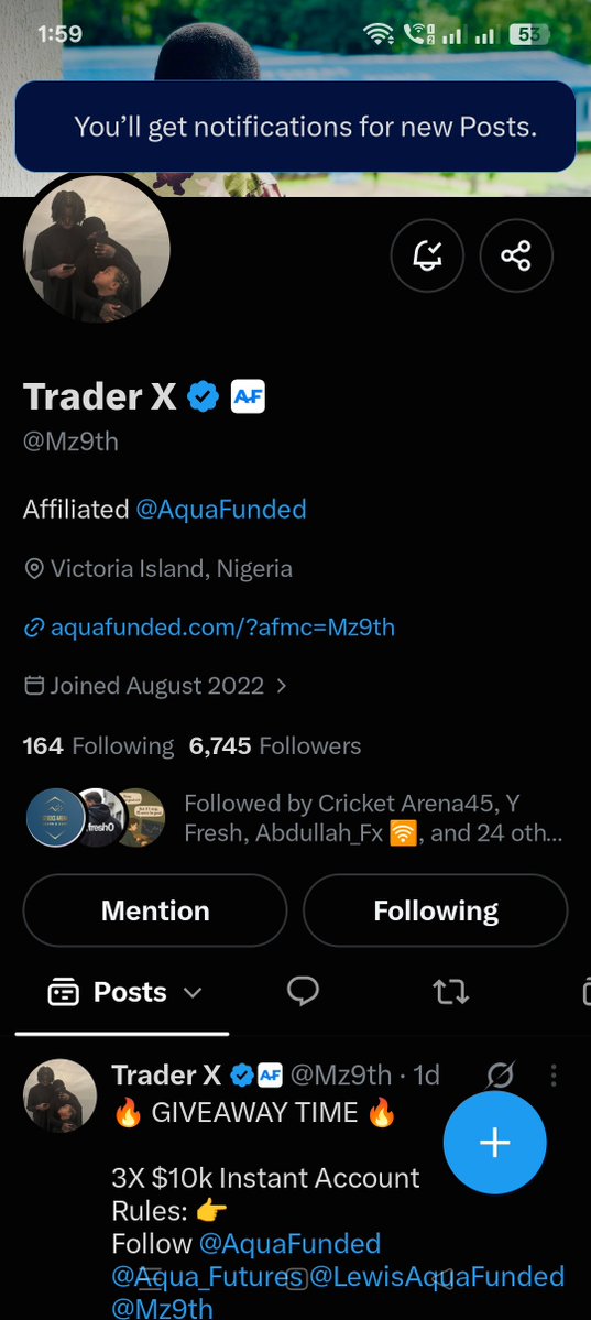 believe4510's tweet photo. @Mz9th @AquaFunded @Aqua_Futures @LewisAquaFunded @Aleeyu_fx @justmendex @_Ibrahieim @Danhajiya_FX @MX5R_ Aquafunded firm is the one of the best firm which have less rules and regulations and gives payout on time ✅ 
All task done ✅ 

@sahilrai45 
@stocksarena45 
@golddigitaltrad https://t.co/KnKdLFOVPB