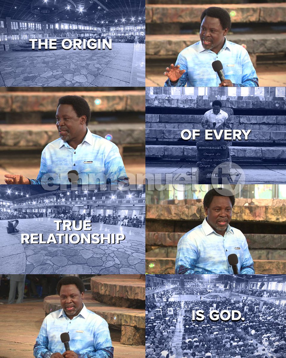 EmmanuelTVLive's tweet photo. Every true relationship begins with God because He is the author of genuine connection.

When God is at the centre, love is guided by purpose, strengthened by understanding, and sustained by grace.

The right relationships are not merely for our comfort; they are part of God’s plan to shape us, strengthen us, and help us fulfil our purpose.

🕊️ Excerpts from “LET GOD RELEASE YOU”
📺 Only on @emmanueltvlive

Available via the Emmanuel TV Hybrid Box, the Emmanuel TV App (link in bio), or at https://t.co/ZNgGMHwaIG

#TBJoshua #TBJoshuaLegacy #SCOAN #EmmanuelTV #Christian