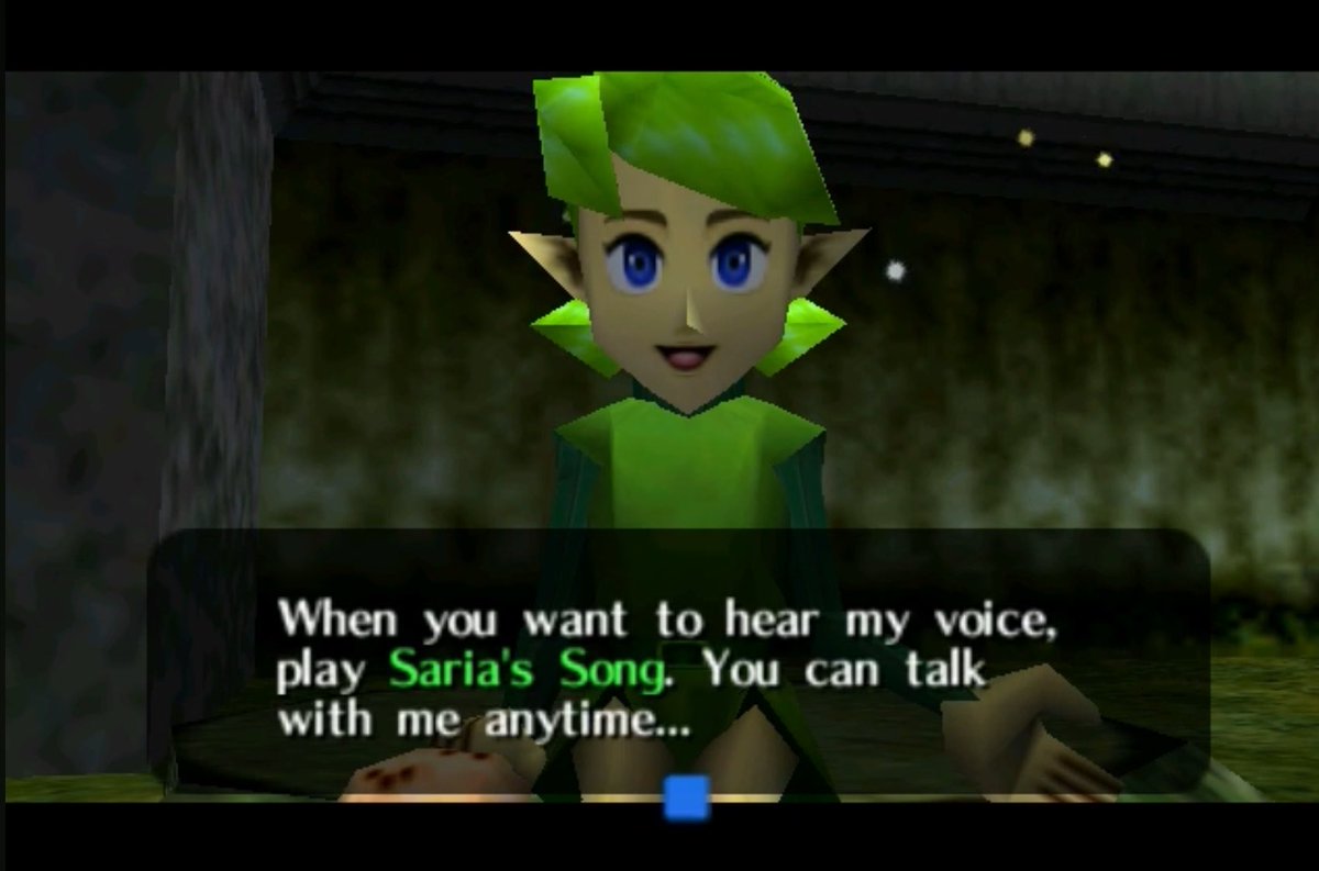 PizzaConTajada's tweet photo. La gente opinando que el ocarina original no te daba pistas a dónde ir. Yo hace varios años me hice la misma pregunta y pase el juego pero solo con la info que el juego soltaba.

Tenias que usar la canción de saria para hablar con ella, te daba pistas sobre a dónde acudir https://t.co/XAAcZQJPft