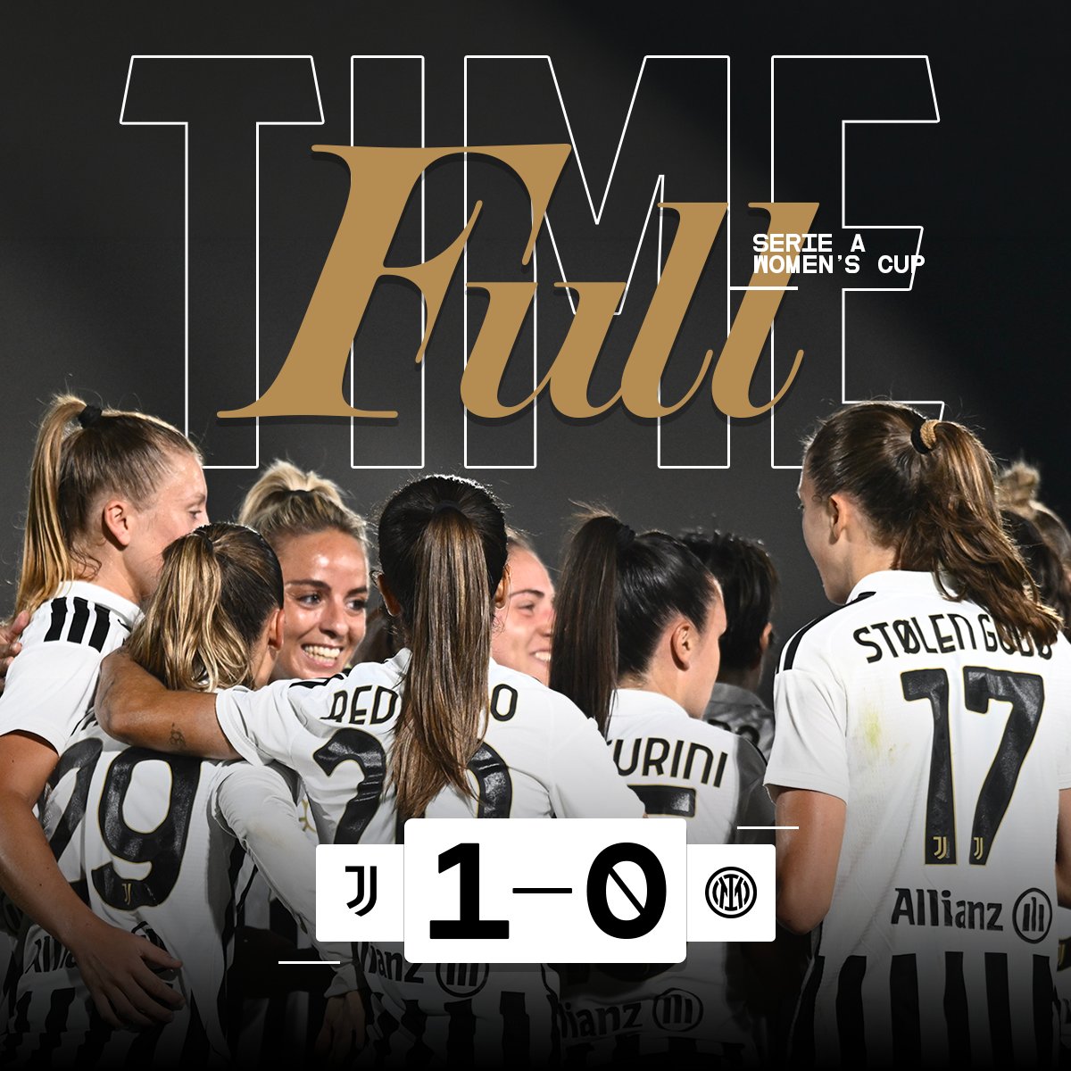 juventusfcen's tweet photo. Tatiana Pinto's first-half strike was enough for the Bianconere to beat Inter and book their place in the Serie A Women's Cup final! 💪

Great stuff, ladies! 👏🤍🖤

#JuveInter https://t.co/2ngQxtwkB7