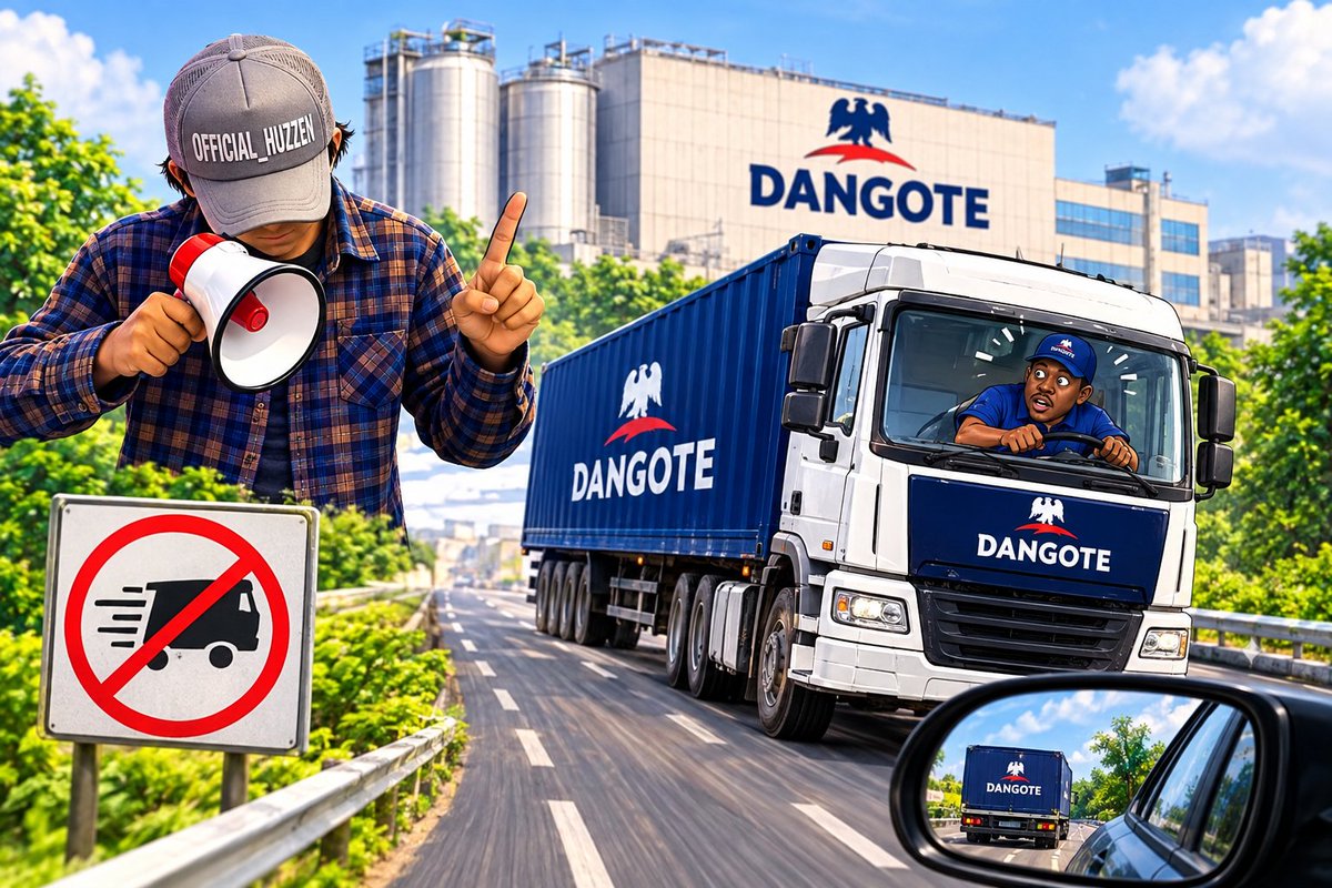 Official_huzzen's tweet photo. 🎤ANNOUNCEMENT ANNOUNCEMENT📢

Am now stakeholder in Dangote Refinery, so dear truck drivers, please drive carefully and protect this great investment. ₦5,000 invested 5k in refinery is not easy money. So drivers reduce speed I want my investment to arrive safely 😁🤣 
#viralㅤ https://t.co/vZWqquGanR
