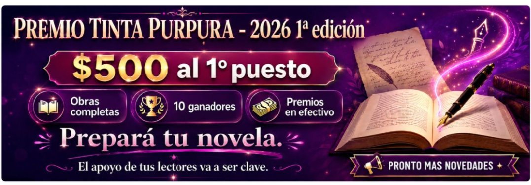 tintapurpurabl's tweet photo. 💜 Te gustan las historias BL? En Tinta Púrpura hay nuevas historias esperando encontrar a sus lectores.

✍️ Autores hispanos
📖 Novelas BL
💜 Historias para descubrir y disfrutar
🏆 Y muy pronto... el Premio Tinta Púrpura 2026
Ya tienes ganas de descubrir tu próxima obsesión? 👀 https://t.co/bqJKWJi3kG