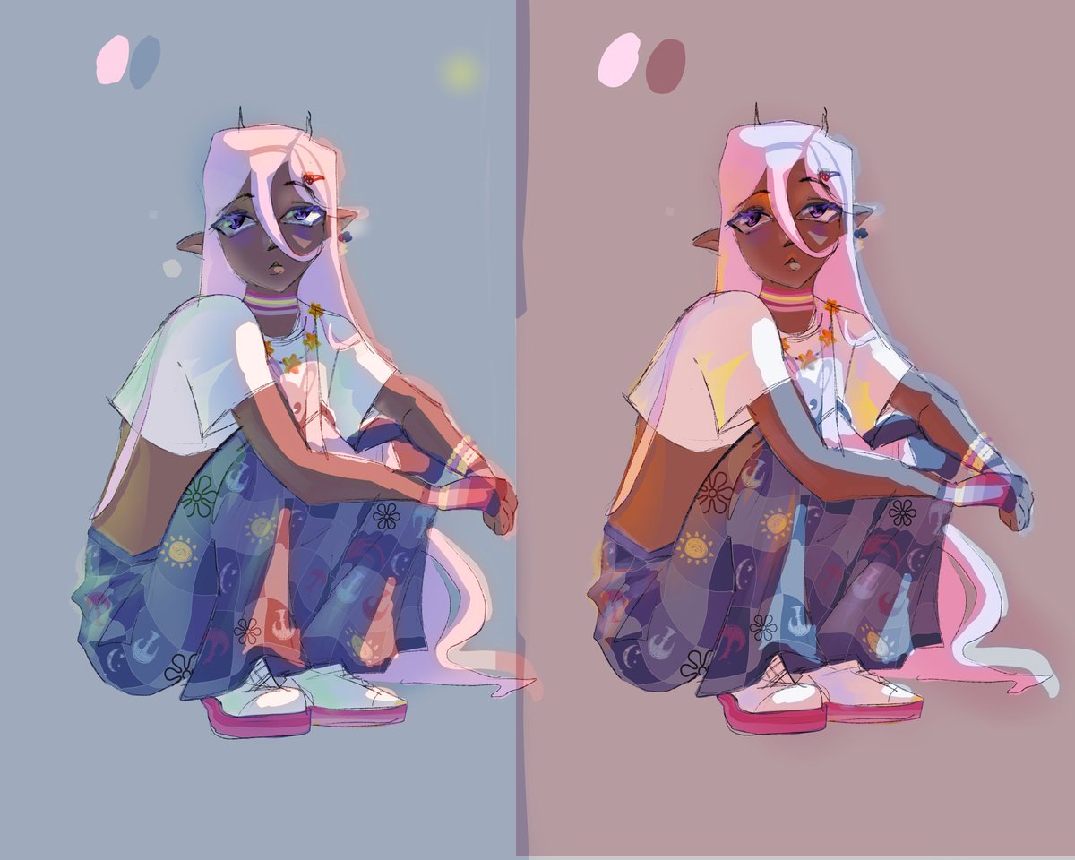 nephilima666's tweet photo. I feel like I'm ready to get back. Here's a quick sketch of a lighting exercise https://t.co/6MClMOY5Rs