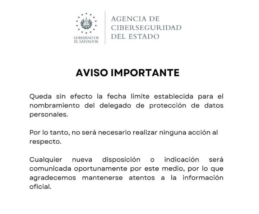 OBRodr's tweet photo. El Salvador

Parece que esta nota es verdadera.

Es un tremendo alivio para la micro las #MyPEs que estaban enfrentando gran incertidumbre, por los costos que implicaba, por la exposición a multas que puede llevar a cerrar negocios, y por la burocracia que implica. https://t.co/3haMYNdYL9