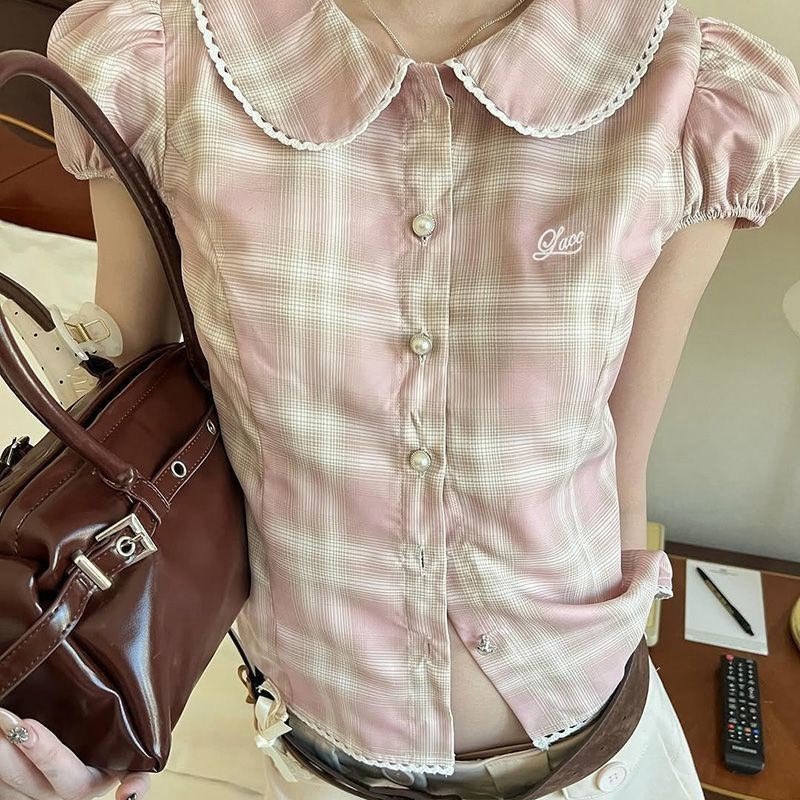 Reaoooooooooo's tweet photo. 🫒 สายหวานลองดู เสื้อเชิ้ตลายสก๊อตผู้หญิง MSMS แขนฟอง อเนกประสงค์ น่ารัก สไตล์ Y2K มาใหม่ ในราคา ฿169 - ฿225 ที่ Shopee https://t.co/Q0nreuSCNC https://t.co/1xT37FYJbK