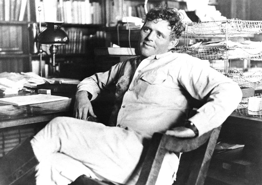 BBHerodotus's tweet photo. Jack London in his study. He consistently wrote 1,000 words a day. 

On becoming a better writer, he wrote:

“Spell it in capital letters. WORK. WORK all the time. Find out about this earth; this universe…And by all this I mean WORK for a philosophy of life….The three great things are: GOOD HEALTH; WORK; and a PHILOSOPHY OF LIFE. I may add, nay, must add, a fourth—SINCERITY. Without this, the other three are without avail; and with it you may cleave to greatness and sit among the giants.”