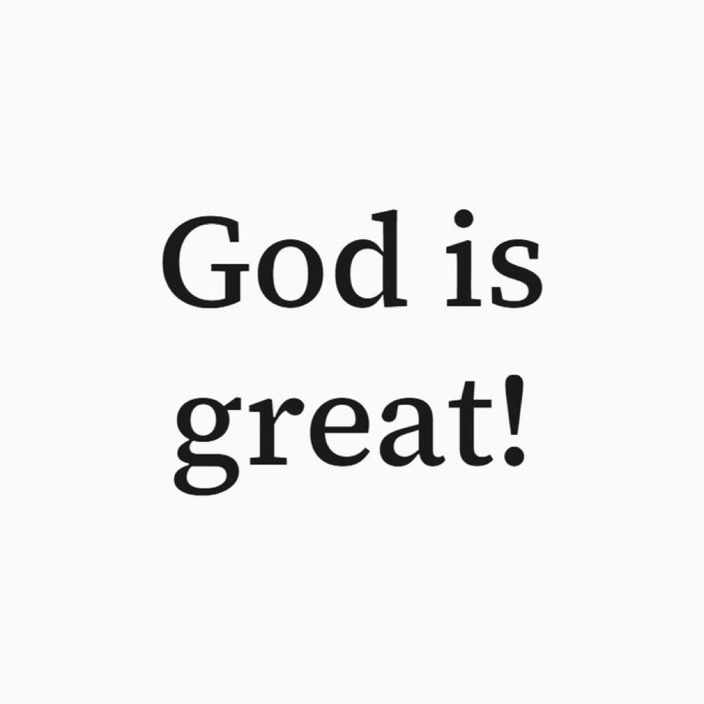 ljungafaith's tweet photo. God is great. https://t.co/GwZQPM00ak