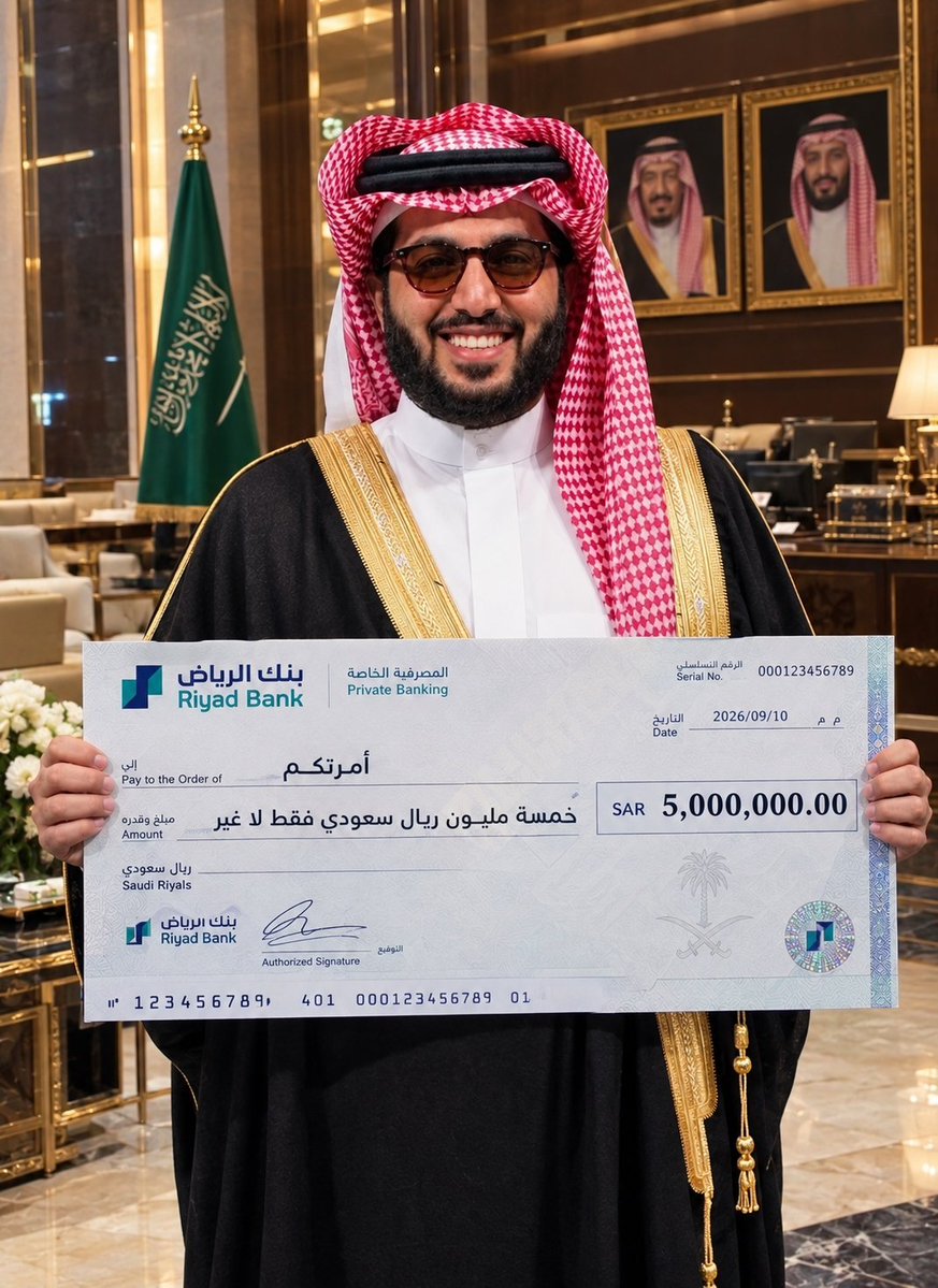 TrkyAl85007's tweet photo. لو جتك 5،000،000 مليون ﷼ سعودي  اليوم
هل يمكن للمبلغ .. أن يحل كل مشاكلك💵 

◯ نعم

◯ لا https://t.co/oIDOuoUjnr