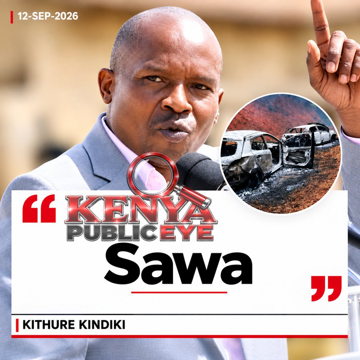 KenyaPublicEye's tweet photo. Murkomen to Kindiki.. If you knew you would be teargased in Nembure Grounds in Embu, Why go there?

Kindiki : Sawa @theHubTVke @KindikiKithure @cbs_ke https://t.co/KOOHhsJWoR