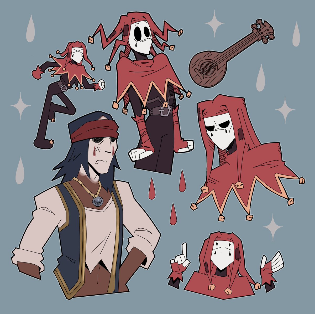 Yellow_Py's tweet photo. Silly guy against the horrors #darkestdungeon #darkestdungeonfanart https://t.co/Y3bdDvb4Va