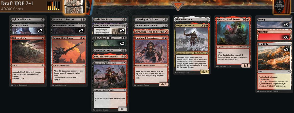 QuegeJoao's tweet photo. Back to the game playing best Archetype #TheHobbitLimited #totheWorlds #mtg @Dblinfinityteam @gemacessorios https://t.co/yqbWNQVwjy