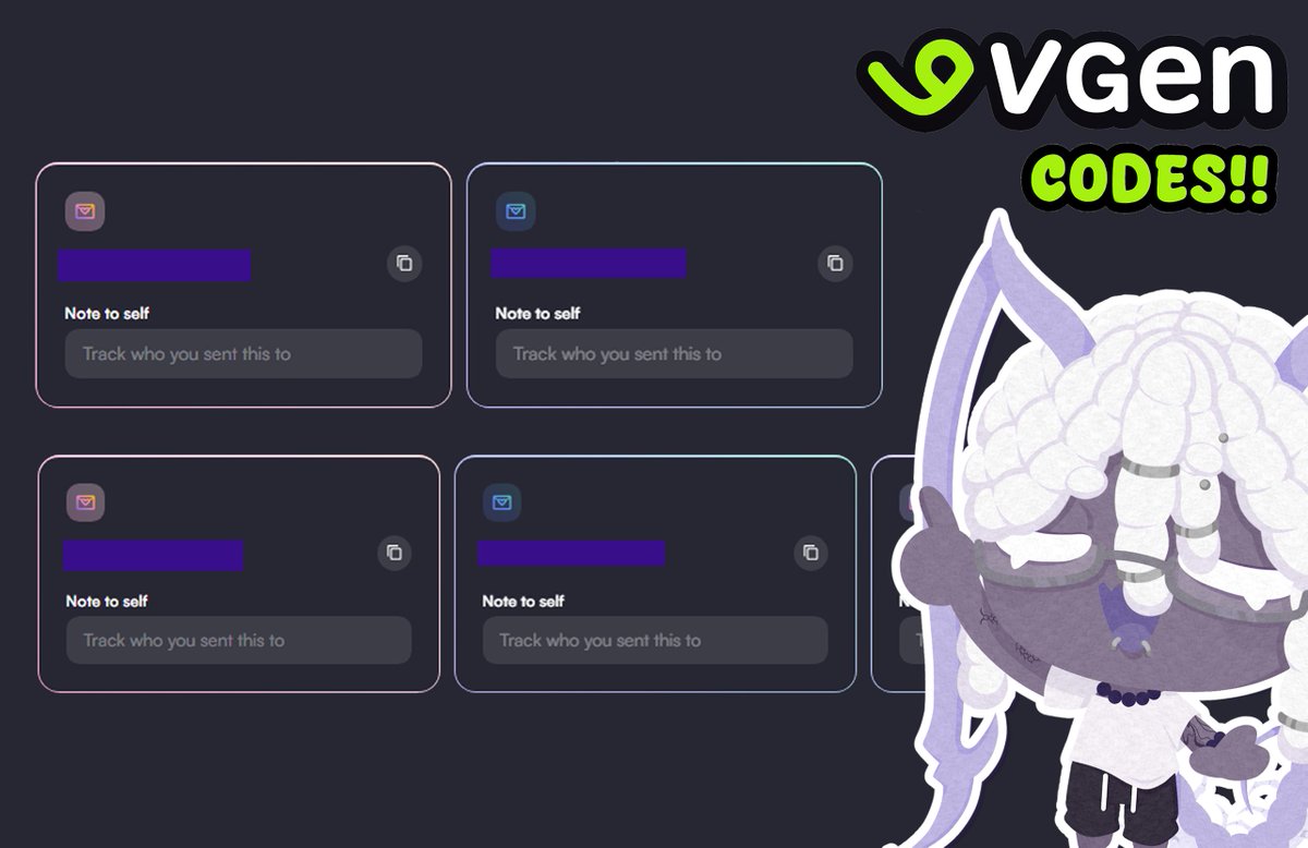 kovuplus's tweet photo. I have two VGen codes again... 
So, LITTLE ARTISTS!! 🫵 

Show me your art in the comments and tell me why you want a code! (just to make sure you're not bots) 

Like, share, and follow me and other artists!
#VGenCode https://t.co/6PiBjLFg35