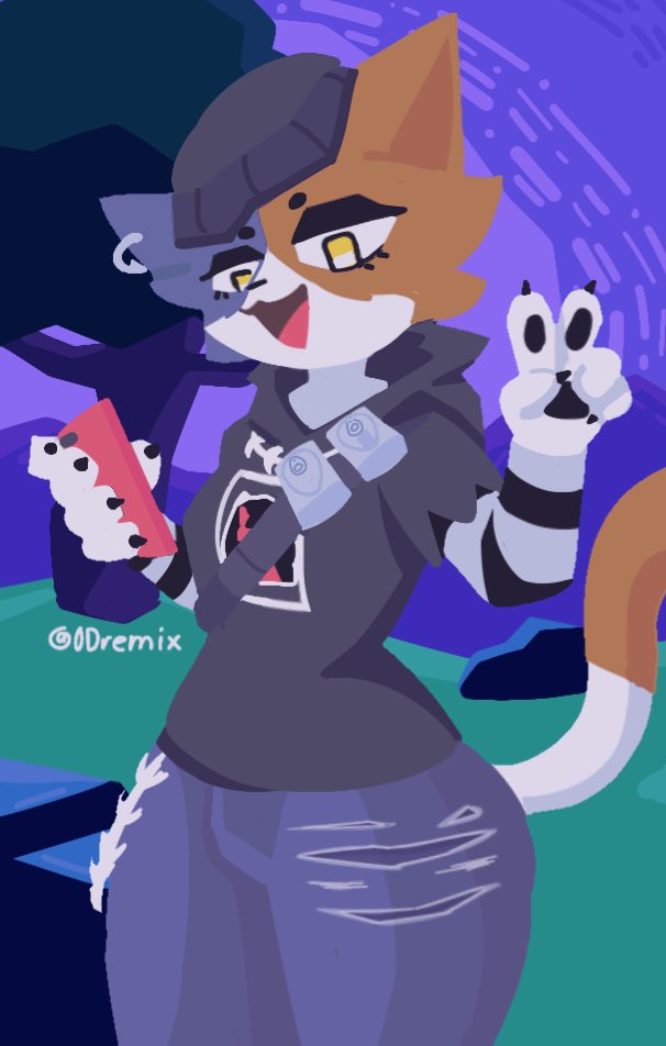 0Dremix's tweet photo. A drawing of Skulls Meow, Meow Skulls~🐈💙 https://t.co/rQMHmLQ2Pg