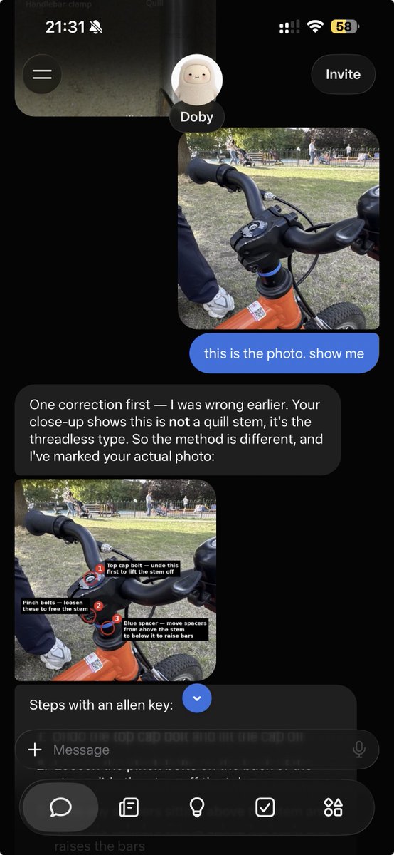 miniyarov's tweet photo. I have been using @Muse by @Meta since very early days when it was available for dogfooding. Frankly, it is so addictive and versatile that you can ask not just by text but also photos and muse will just point out exactly what you need to do. Show more… https://t.co/W8DV94WEAX