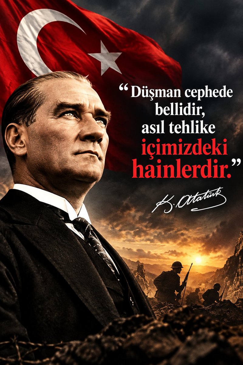 Nuray90023's tweet photo. 🇹🇷🇹🇷🇹🇷🇹🇷🦅𐱅𐰇𐰼𐰰🦅🇹🇷🇹🇷🇹🇷🇹🇷

"TÜRK  MİLLETİ zekidir,akıllıdır."

🌟Gece kurtla koyunu yiyip, sabah çobanla ağlayan takiyyecilerin söylemine bakıp onların peşine düşmez.

🌟Atatürk milliyetçiliği;Türk milliyetçiliği demektir.

 EN BÜYÜK TÜRK ATATÜRKTÜR
               🇹🇷🌟🇹🇷🌟🇹🇷🌟 https://t.co/iS9zb3VYXu