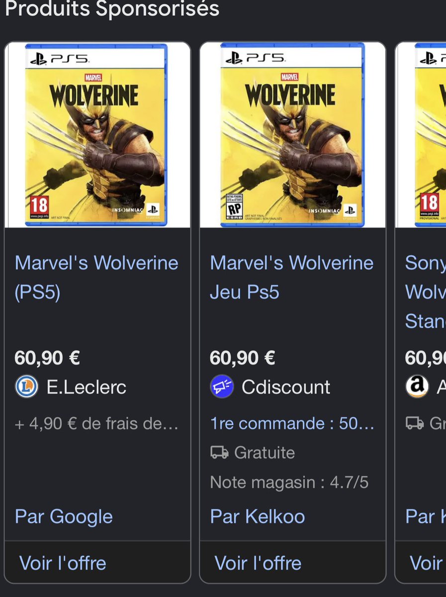 JozMugiwara91's tweet photo. Leclerc a toujours vendu les jeu PS5 moins cher, Cdiscount, amazone, Auchan vendent moins cher, pourquoi ça parlent de 70€ /80€ mdrrr ?

ya que Micromania et Fnac qui font ça, faut arrêter d’être d’aller la bas au bout d’un moment les gars https://t.co/yua2v3OOnF