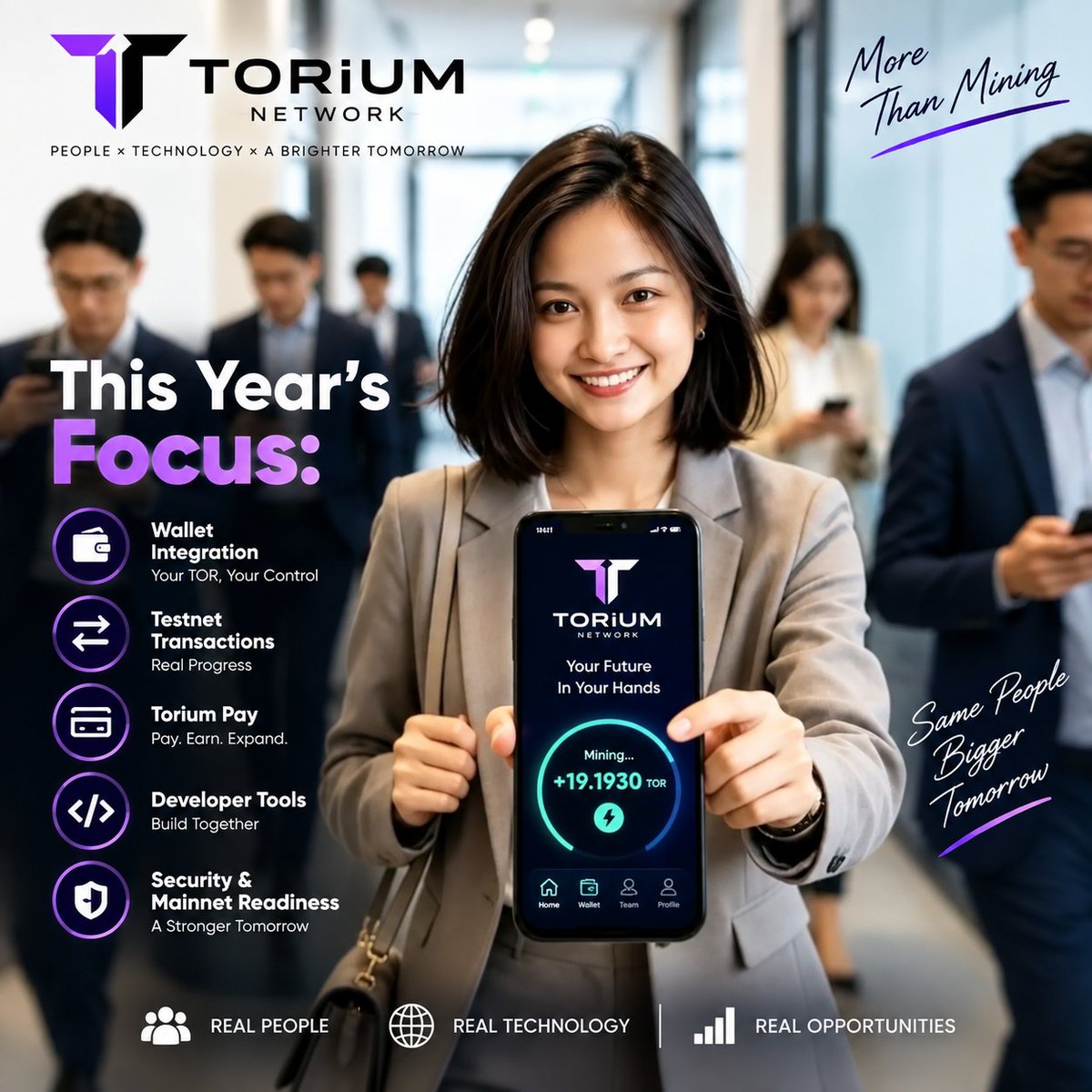 SKTricks_'s tweet photo. 🚀 TORIUM NETWORK UPDATE

Torium is moving beyond mobile mining. 🌐

📱 Wallet + Testnet Transactions
💳 Torium Pay planning
🔥 Q4: Incentivized Testnet + Security Audits
🚀 2027: Mainnet + TGE + 1:1 TOR Conversion

Real utility will be the real test. 👀

🔎 DYOR
#Torium #Web3 https://t.co/ekV11HDjrf