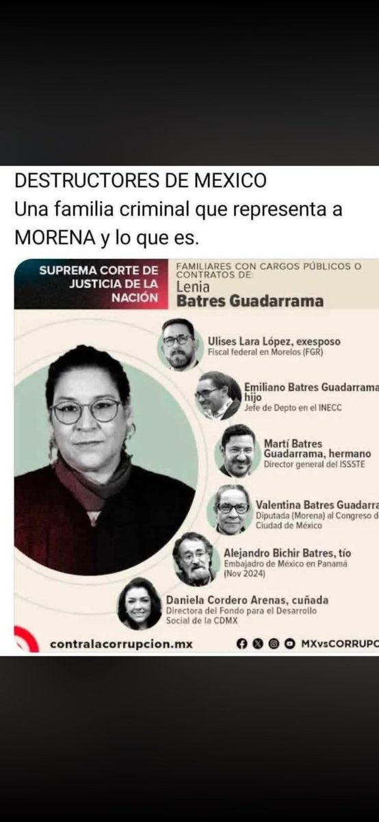 casanovastuder's tweet photo. LA FAMILIA CRIMINAL DE MORENA. USTEDES TOMAN SU DECISIÓN. SÍGANME Y LO SIGO https://t.co/JOxxPgfnxN