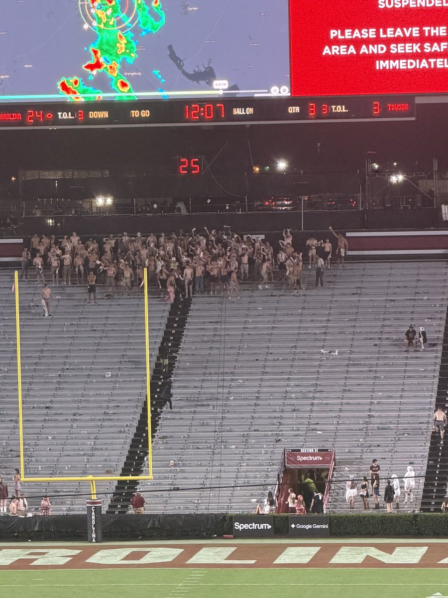 SetonTucker's tweet photo. Rain delay hold outs https://t.co/Pc59XlFLqx