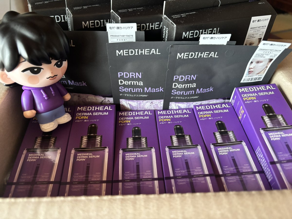 away_some_'s tweet photo. 届いた- ̗̀📦 ̖́-💜💜

改めてMEDIHEALのアンバサダー就任おめでとうございます㊗️⛄️💜💜

#MEDIHEAL 
#深澤辰哉 https://t.co/34Pj2fWUjG