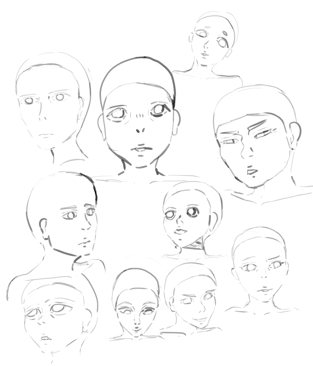 digryoh's tweet photo. Hello everyone!! Just wanted to post a face study I worked on not too long ago. Still doing some refining, but I'm happy with how some of them look <3 

I hope everyone is doing well!
#digitalart #smallartist #art https://t.co/GXGLAmpKBS