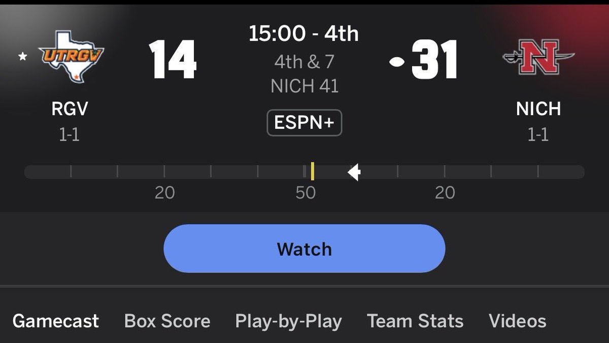 ValleyVaqueros's tweet photo. Nicholls dominating UTRGV entering the 4th Quarter

Would like to see the Vaqueros close out strong ✌🏼 https://t.co/MBGlAb74PB