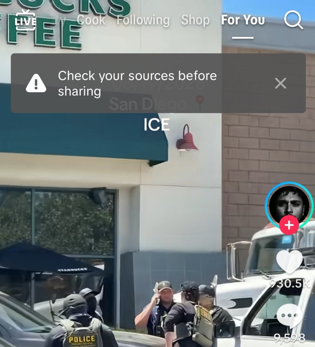 buckravers420's tweet photo. i miss chinese tiktok. this is literally a firsthand account, wdym "sources"?  oh and fuck ice https://t.co/guCEwMIcRM