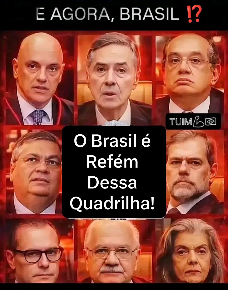 Ribeiro57379971's tweet photo. @JeffreyChiquini Se preparem porque isso aqui ficará pior que Coreia do Norte, e logo logo vão começar ASSASSINAR qualquer um que seja oposição.
A pizza está pronta, e a DESMORALIZAÇÃO TOTAL do STF também, e Será definitiva. 
O Brasil é refém de uma QUADRILHA no topo dos 3 poderes e núcleo no STF https://t.co/S06GAI1VFS