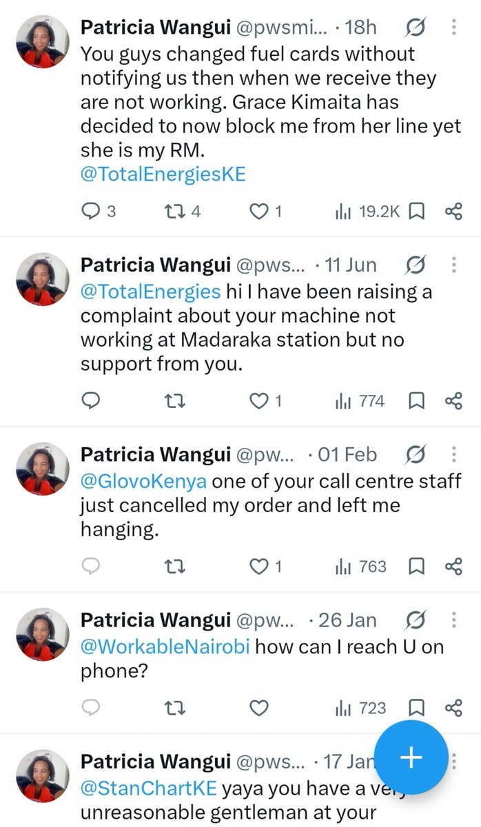 droid254's tweet photo. Damn... Corporates are showing this lady dust https://t.co/lIIetylRC9