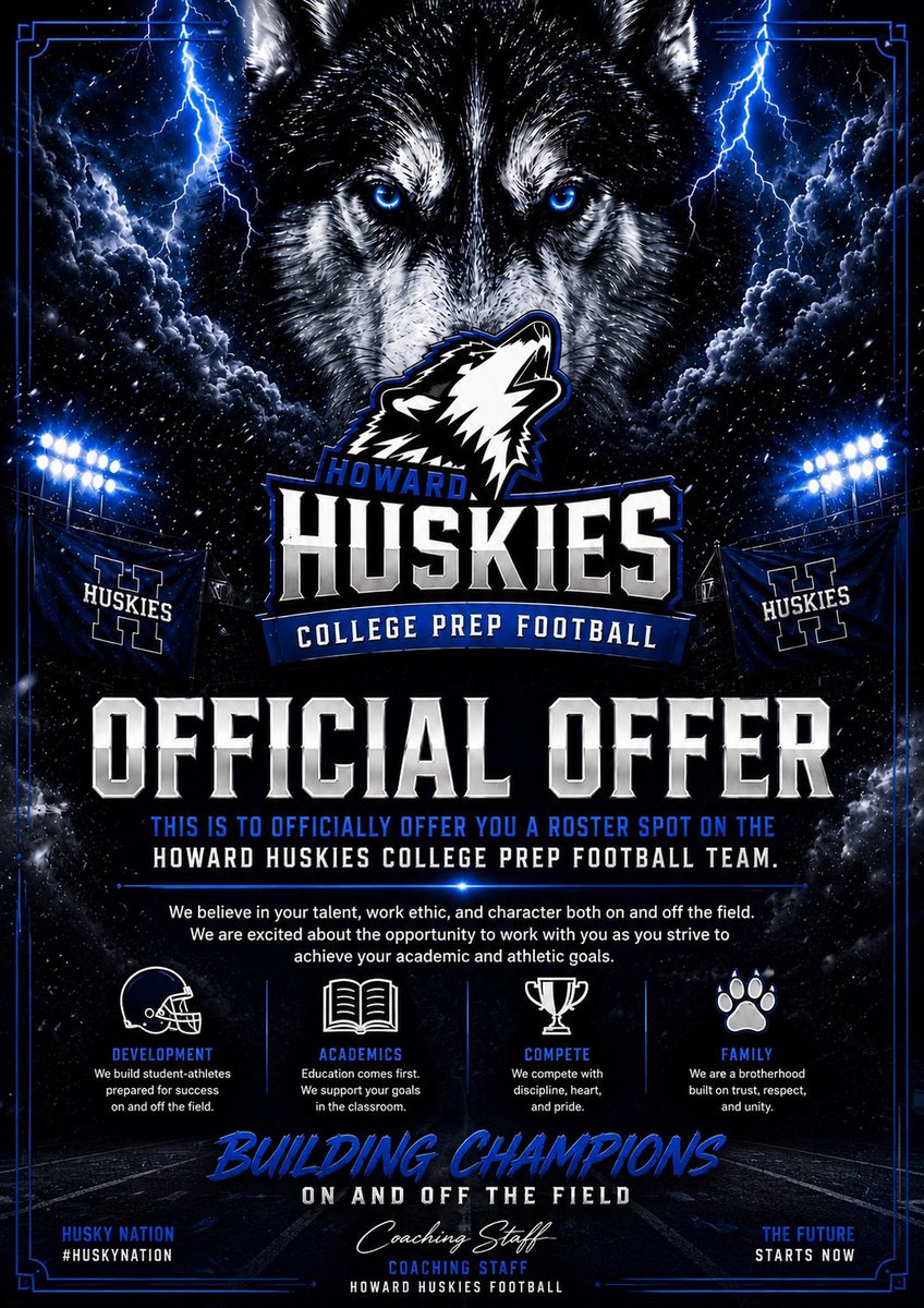 BellDontavious's tweet photo. Blessed to receive my 5th official offer from Howard Huskies College Prep @Coachlik1 @coachhoward22w @HowardHuskies1 @HighSchoolBlitz @ExpoRecruits @RuralGa @RecruitGeorgia @GBRRecruits @TopPreps https://t.co/6QJRWE6jMp