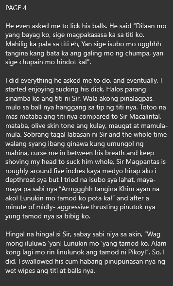 AlterOfan83223's tweet photo. Part 3: May putukang nangyari sa amin sa ni Sir sa madilim na Room

Pages 4-6 https://t.co/EljhkdBeTD