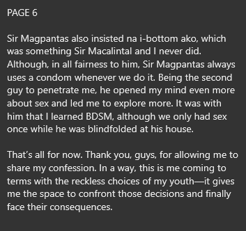 AlterOfan83223's tweet photo. Part 3: May putukang nangyari sa amin sa ni Sir sa madilim na Room

Pages 4-6 https://t.co/EljhkdBeTD
