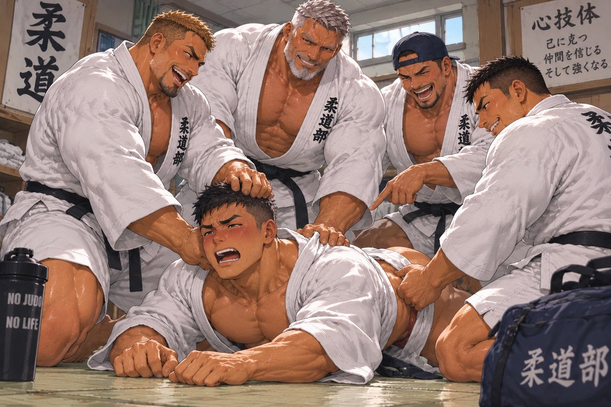 otokoyaroujyuku's tweet photo. 「試合に勝ったからって調子乗ってんじゃねえか？」
「先輩っ、やめてください！ごめんなさい・・・」 https://t.co/txwPhwwpJ1