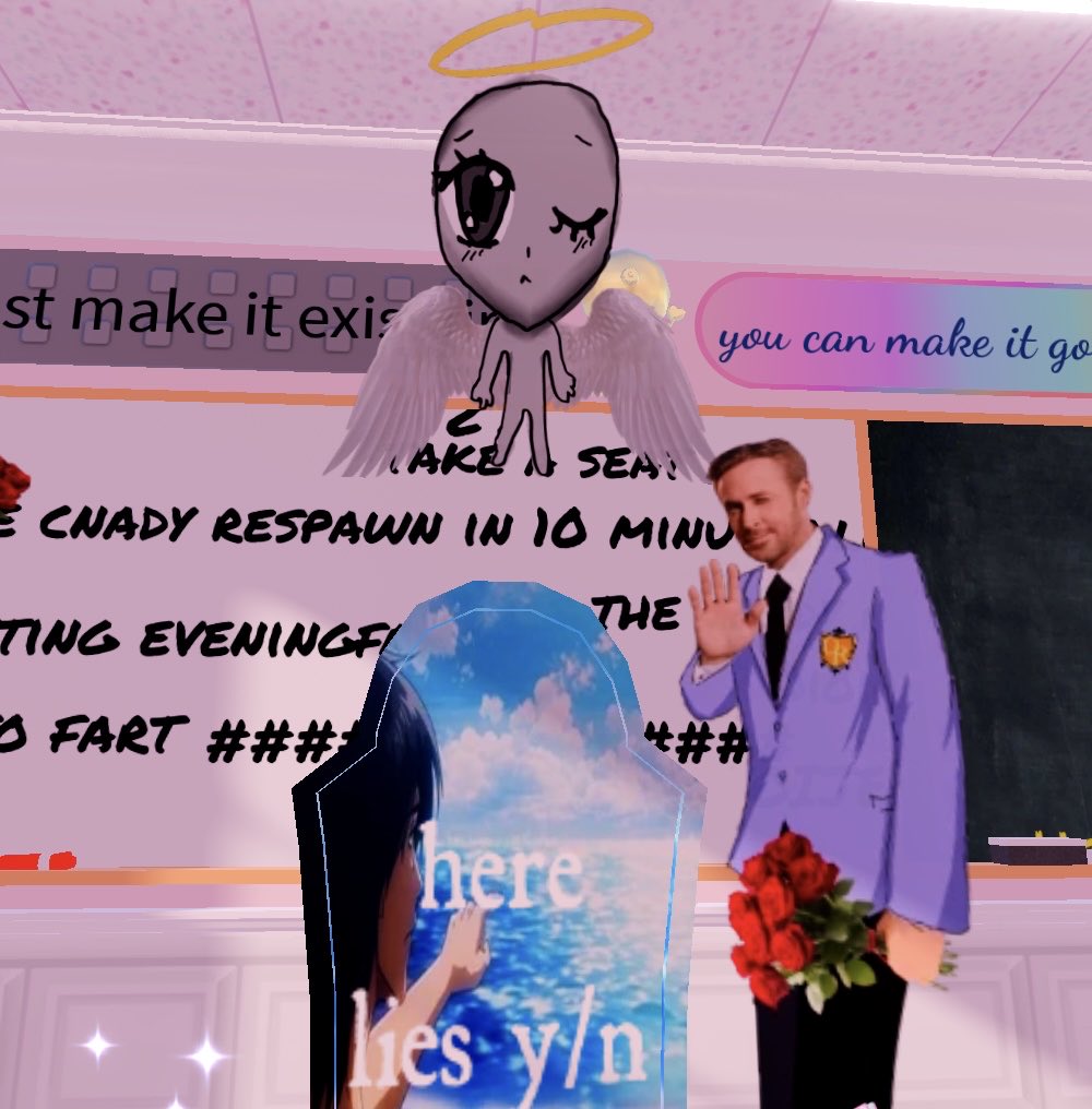 lemonadeblue40's tweet photo. i cant believe y/n is gone🤧🤧🤧and ryan gosling visited their grave😔 https://t.co/OJ4OcVU8SM