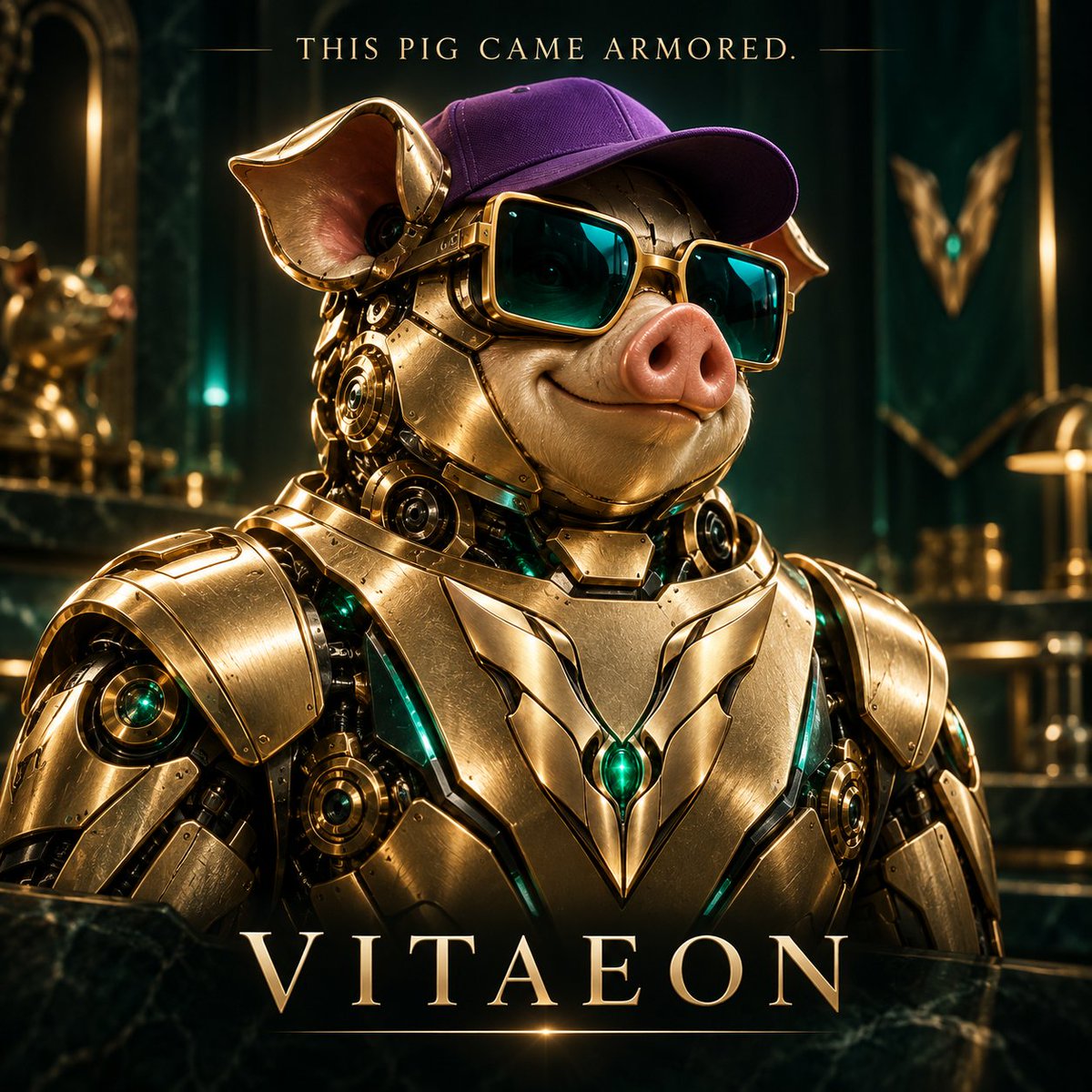 VitaeonNFT's tweet photo. @Brrrbon_ This one came armored 🐷⚙️
We’re opening free FCFS mint eligibility to your NFT community for VITAEON. Snapshot the day before launch. Limited spots—eligibility doesn’t guarantee a mint. https://t.co/QChyTWLesu