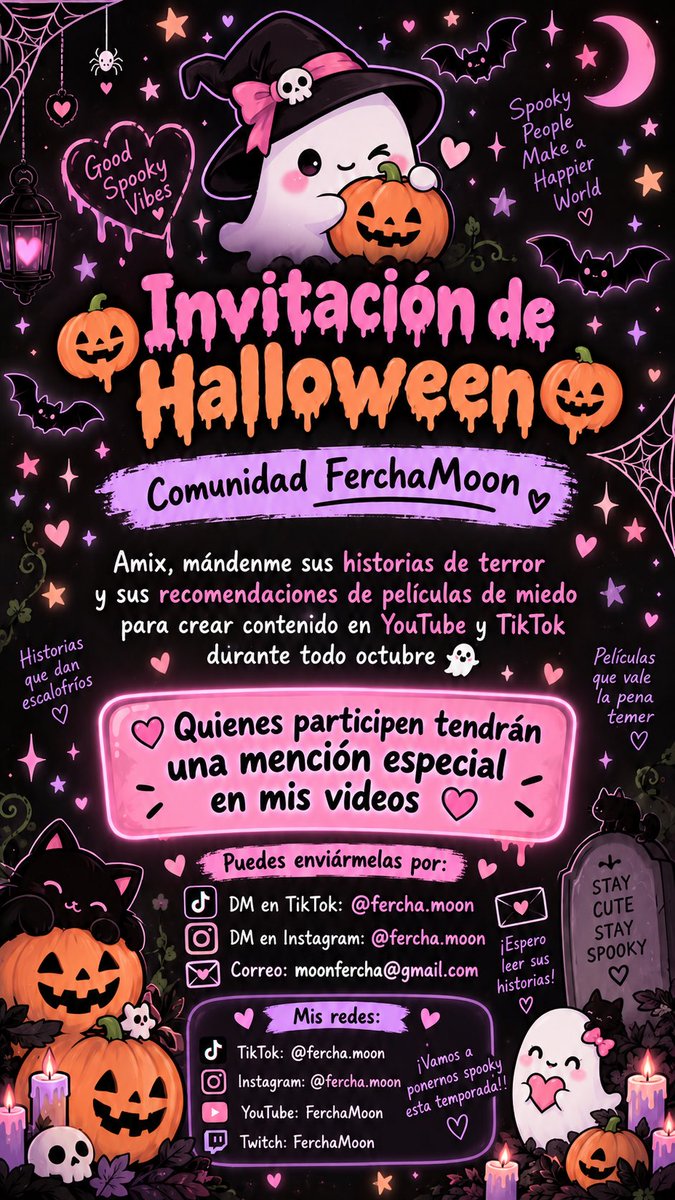 ferchamoon's tweet photo. A ver preciosos! Vamos a asustarnos juntos! Pueden dejar sus historias también en este hilo :)
#spooky #halloween #terror https://t.co/PbTtBiP0TR