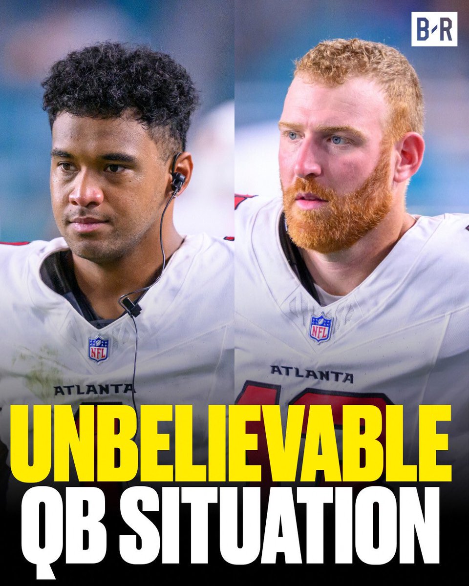 BleacherReport's tweet photo. QB1, QB2 and QB3 are hurt. QB4 is from Division II. 😳

What is going on in Atlanta?? 

See latest details here: https://t.co/y7iXjhmrnL https://t.co/DCZMlKmJm3