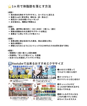 apitantan_'s tweet photo. 1ヶ月で-6kg(体脂肪率30→22)まで落とした私が
実際にやったダイエット方法メモしてみた✍🏻 https://t.co/ytPVWwHLUf