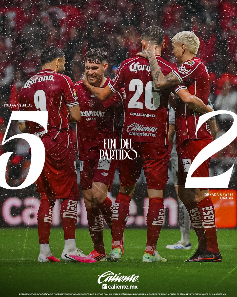 TolucaFC's tweet photo. ¡Que sigan lloviendo copas y triunfos! 🤩⚽️

@calientesports https://t.co/RecjGINgH9