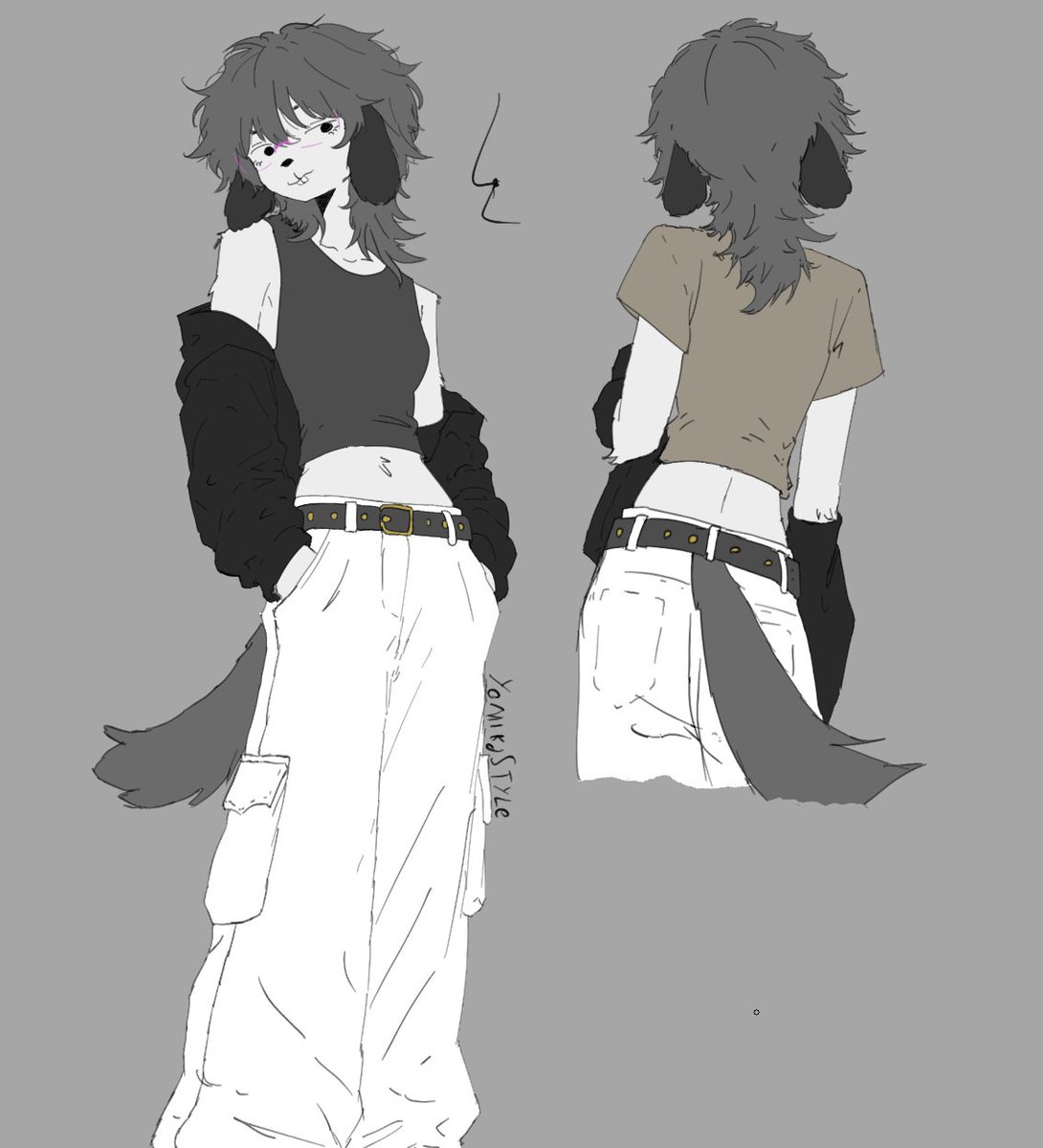 YomikaStyle's tweet photo. #selfdrawing i bought some clothes and got a haircut, so i drew myself https://t.co/mBwZWfO9EM