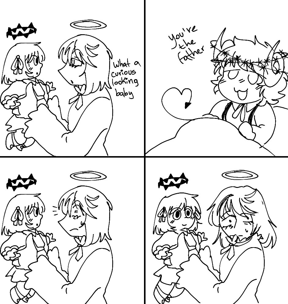 Biidkes's tweet photo. I remember I sketched this, but I decided to actually finish it, thanks to @/Kr0wtten for the shipp inspiration, bwahahahaha

#okegomtwt #funamusea #youran #hitoki #tenma https://t.co/isbokvULtB