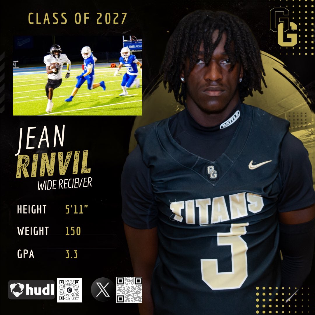 Jeanrinvil14's tweet photo. 2027 WR 🏈 Coaches, tap in! 👀💯 #AGTG #ClassOf2027 https://t.co/j921NHsRmC