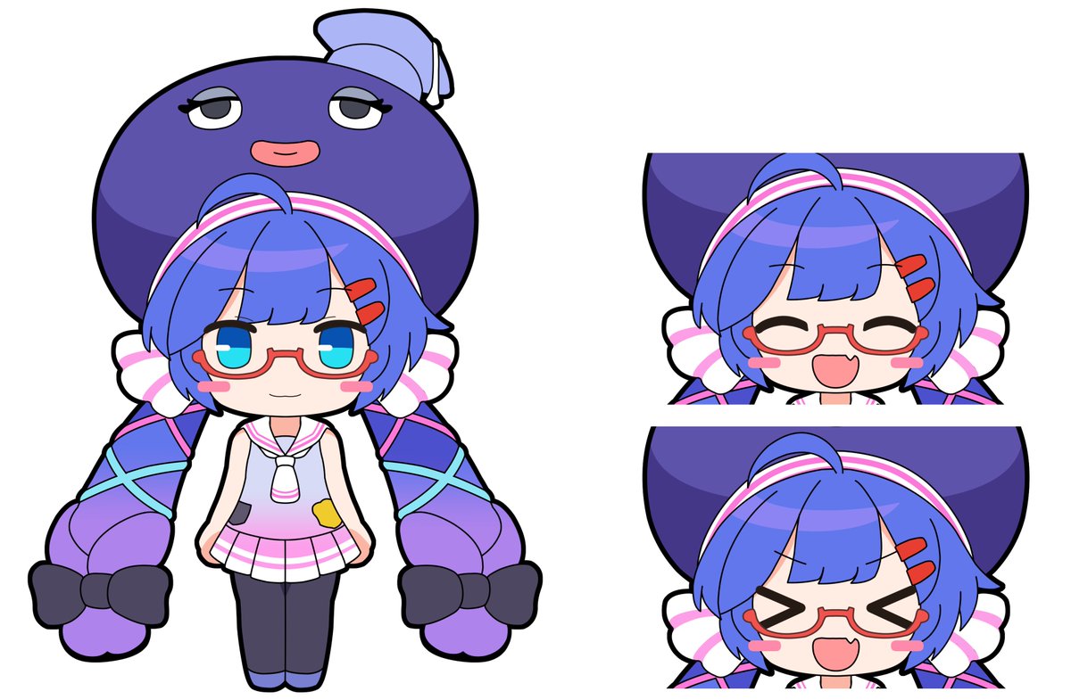 relight_rira's tweet photo. アイボス2ウナちゃん立ち絵。髪がハネてるのがかわいい。 https://t.co/Kyy8zVRVJ5